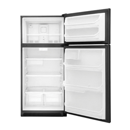 Frigidaire FFTR1821TB Top Freezer Refrigerator, 18 cu-ft Overall, 14.1 cu-ft Refrigerator, 3.9 cu-ft Freezer, Black - 2
