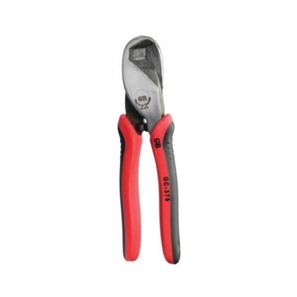 Gardner Bender GC-375 Cable Cutter, 8 in OAL, Steel Jaw, Rubber-Grip Handle, Red Handle