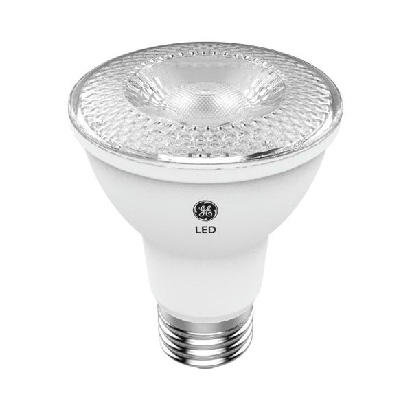 GE 38439 Replacement LED Bulb, Flood, Spotlight, PAR20 Lamp, 50 W Equivalent, E26 Lamp Base, Dimmable, Clear