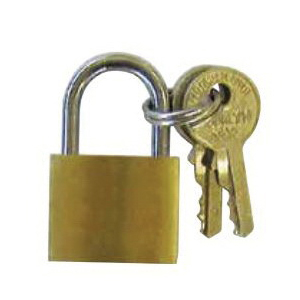 Guard Security 1622X2 Thin Padlock, Keyed Alike Key, 5/8 in H Shackle, Chrome Plated Steel Shackle, Solid Brass Body