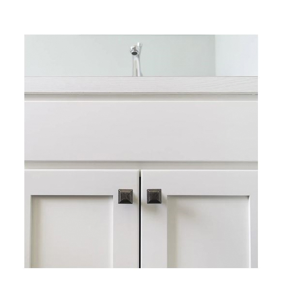 Hickory Hardware SOMERSET Series HH74639-SN Cabinet Knob, 1 in Projection, Traditional, 1-5/16 in L x 1-5/16 in W