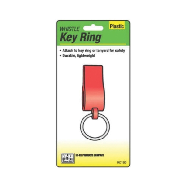 Hy-Ko KC160 Key Ring, 1 in OD Dimensions, Lightweight, Whistle