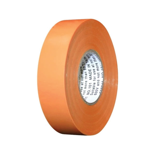 IPG 5682 Electrical Tape, 60 ft L, 3/4 in W, Vinyl Backing, Orange - 1
