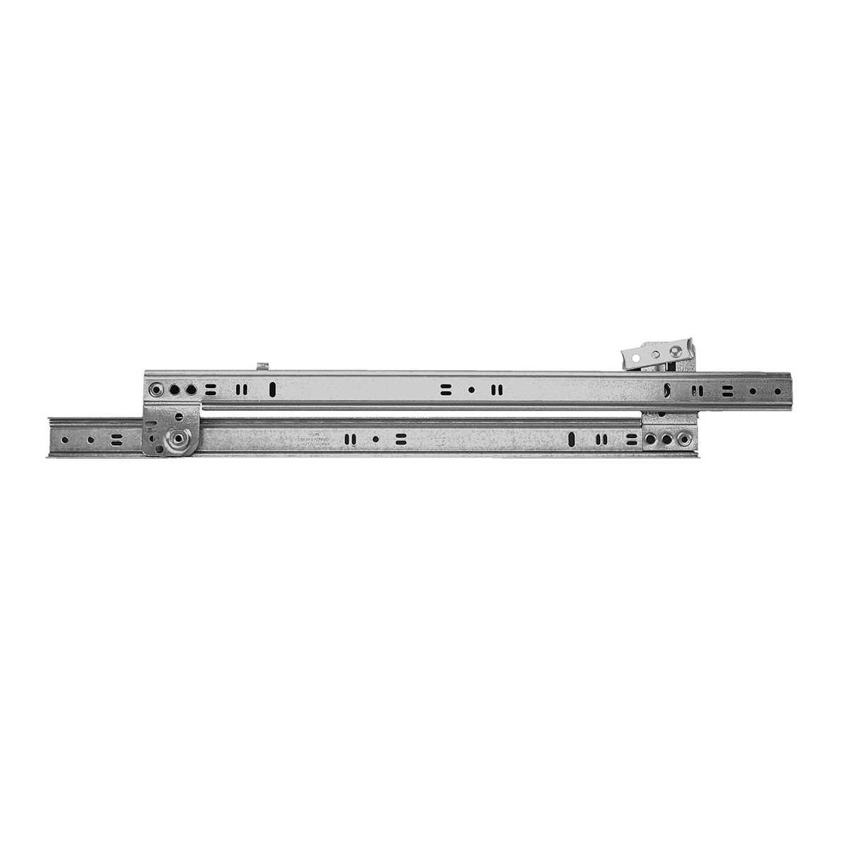 Knape & Vogt 1260RP 20 Drawer Slide, 60 lb, Side Mounting, 20 in L Rail, 3-1/8 in W Rail, Zinc