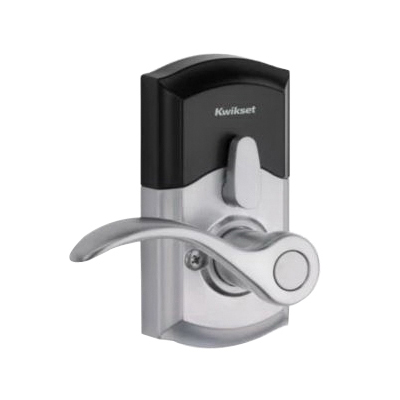 Kwikset 955PML 26D SMT CP Electronic Pembroke Lever, AAA Grade, Keyless Key, Zinc, Satin Chrome, Commercial - 2