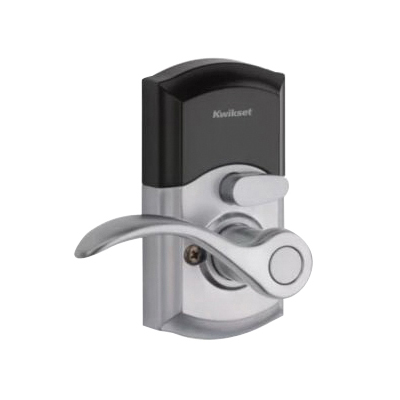 Kwikset 955PML 26D SMT CP Electronic Pembroke Lever, AAA Grade, Keyless Key, Zinc, Satin Chrome, Commercial - 3