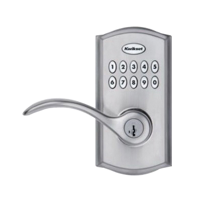 Kwikset 955PML 26D SMT CP Electronic Pembroke Lever, AAA Grade, Keyless Key, Zinc, Satin Chrome, Commercial - 4