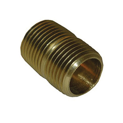 Lasco 26-2102 Short Pipe Nipple, 1/8 in, Brass, SCH 40 Schedule, 150 psi Pressure