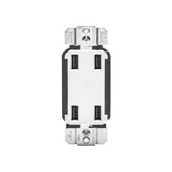 Leviton R02-USB4P-0BW