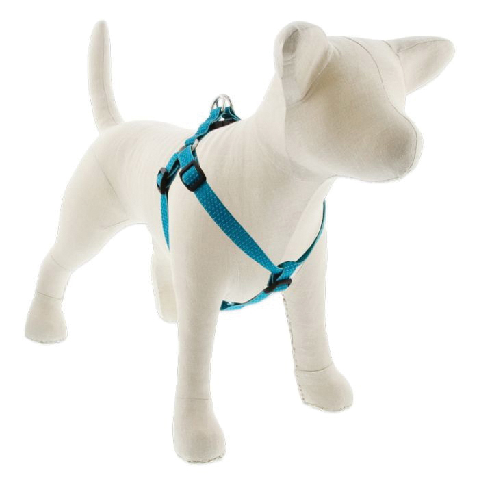 LupinePet 36345 Dog Harness, 20 to 30 in, Fastening Method: Buckle, Recycled Plastic Bottle Harness, Tropical Sea