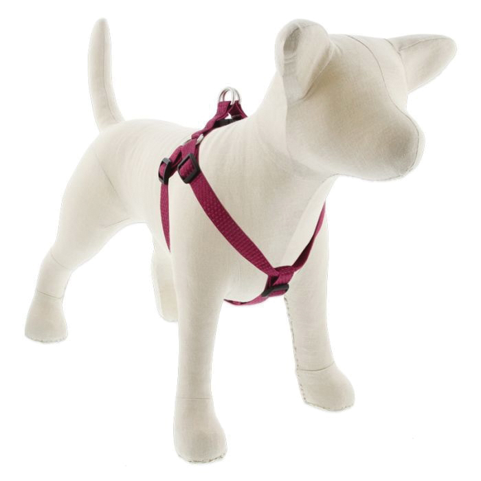 LupinePet 36944 Dog Harness, 15 to 21 in, Fastening Method: Buckle, Recycled Plastic Bottle Harness, Berry