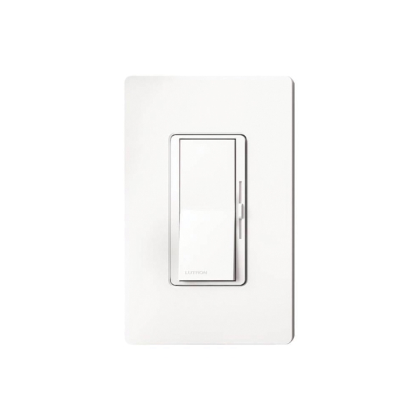 Lutron Diva DVCL-153PH-IV C.L Dimmer, 120 V, 150 W, CFL, Halogen, Incandescent, LED Lamp, 3-Way, Ivory