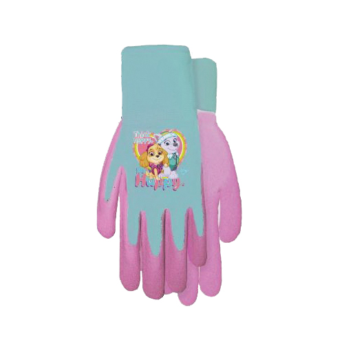 PWG100T Kid's Gloves, Elastic Cuff, Polyester, Pink