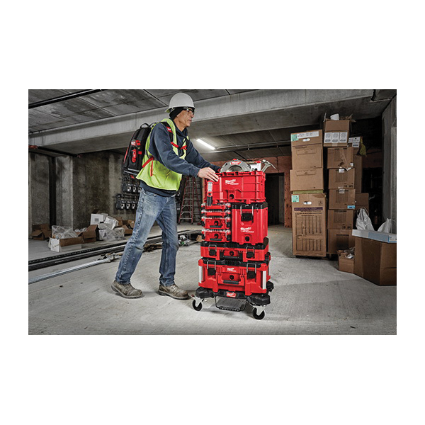 Milwaukee PACKOUT 48-22-8422 Compact Tool Box, 75 lb, Polypropylene, Red, 16.2 in L x 10 in W x 13 in H Outside - 5