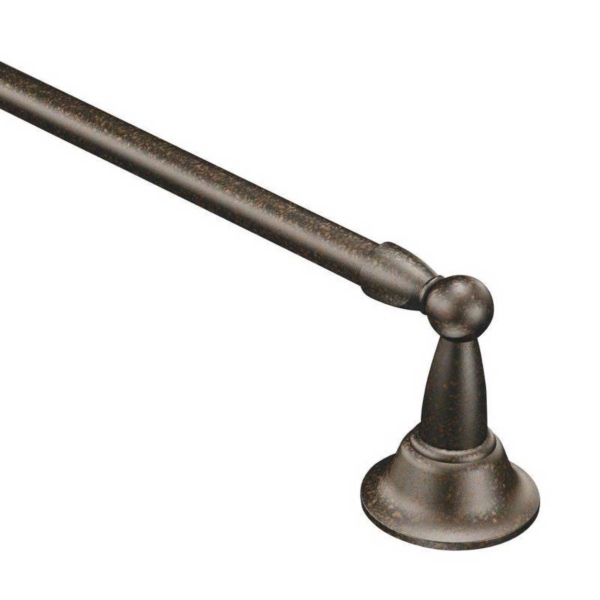 DN6824ORB Towel Bar, 24 in L Rod, Brass, Oil-Rubbed Bronze, Surface Mounting