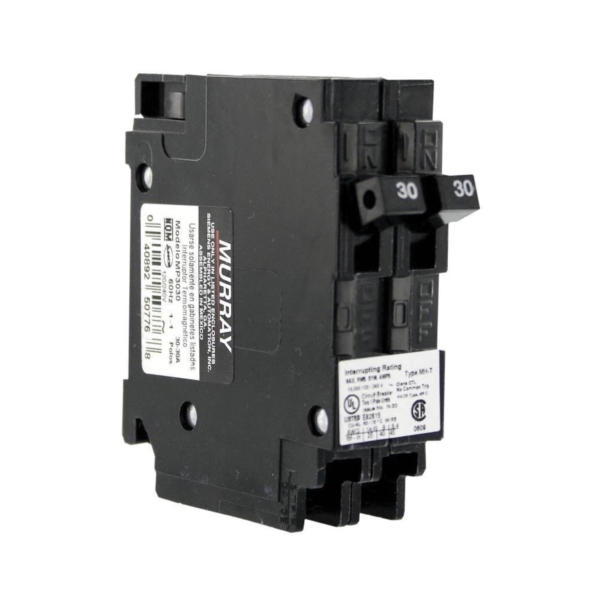 Siemens Murray MP3030 Circuit Breaker, Duplex, Type MH-T, 30 A, 1 -Pole, 120 V, Plug Mounting