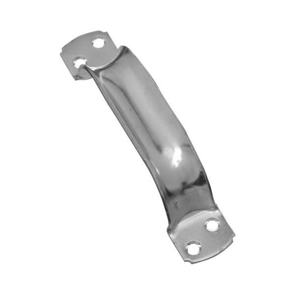 N100-313 Door Pull, 1.38 in W, 1.82 in D, Steel, Zinc