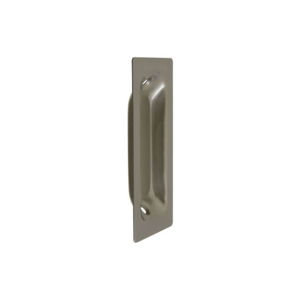 N335-612 Door Pull, 1.37 in W, 0.37 in D, 3-1/4 in H, Steel, Satin Nickel
