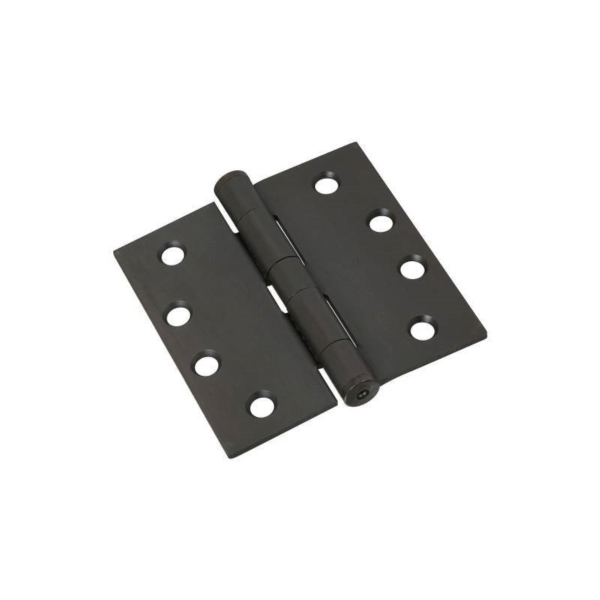 National Hardware S820-571 Template Hinge, 4 in H Frame Leaf, Steel, Oil-Rubbed Bronze, Full-Mortise Mounting, 85 lb