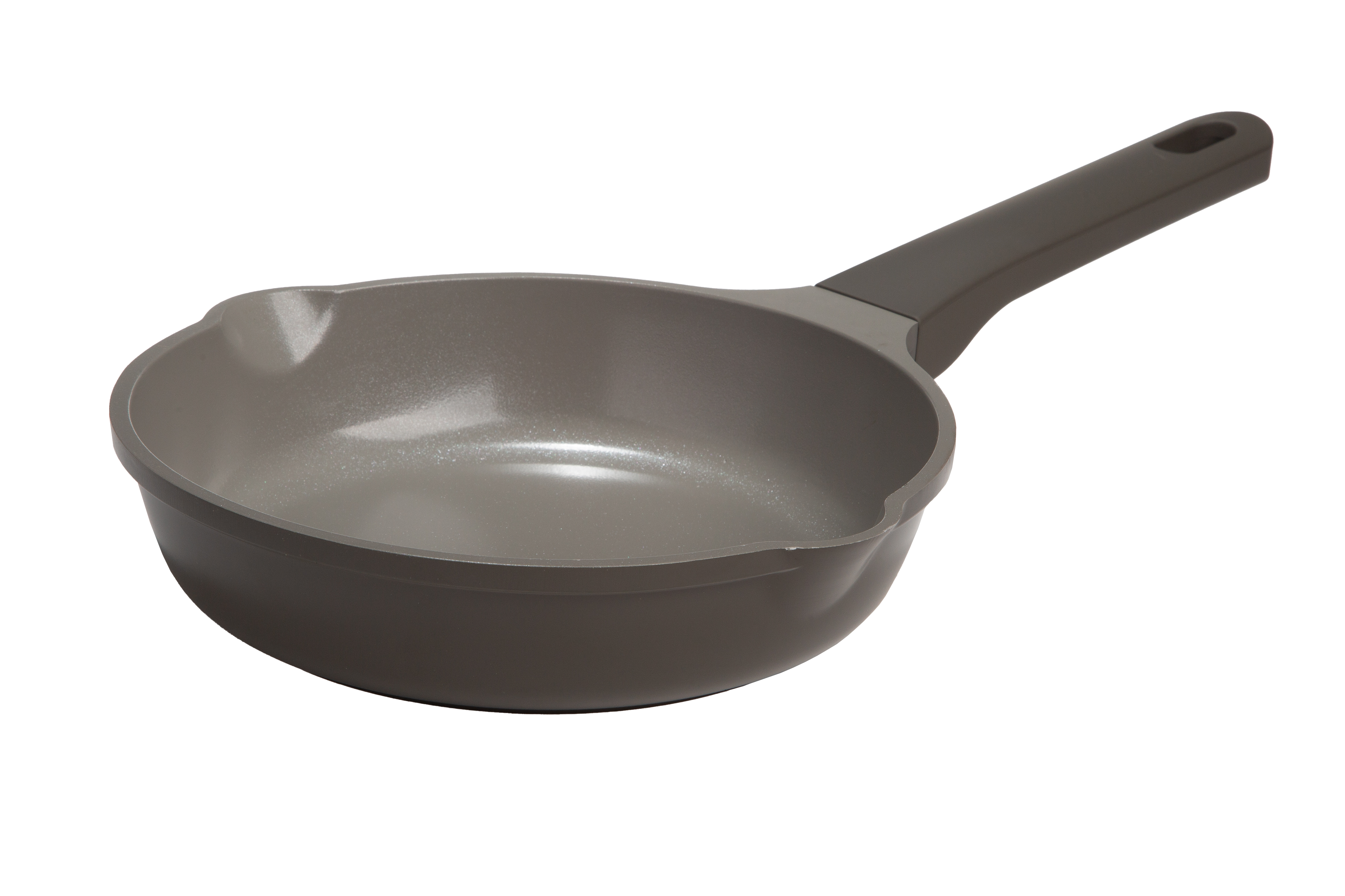 Aria Series EH11568-AS Fry Pan, 9-1/2 in Dia, Aluminum Pan, Charcoal Pan, Comfort-Grip, Soft Touch Handle