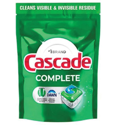 Complete ActionPacs 80797045 Dishwasher Detergent, 8.5 oz Bag, Solid, Fresh