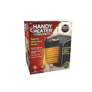 HEATIH-MC4 Room Heater, 12.5 A, 120 V, 1500 W, 250 sq-ft Heating Area, 2-Heat Setting, Black