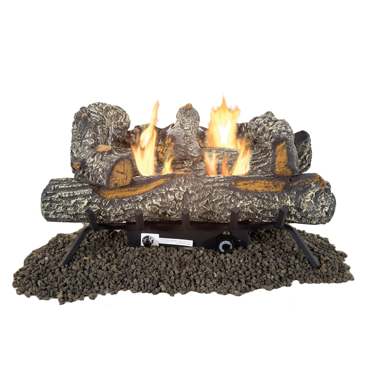 GLD2460T Gas Log Insert, 24 in Log, Electronic Ignition