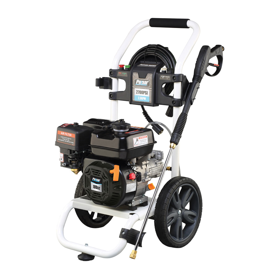 PWG2700H19 Pressure Washer, Gasoline, 5 hp, OHV Engine, 180 cc Engine Displacement, 3 Piston Axial Cam Pump
