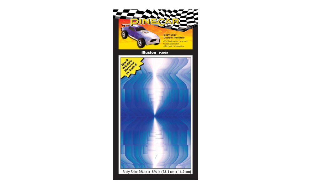 PineCar Body Skin P3981 Custom Transfer, Illusion