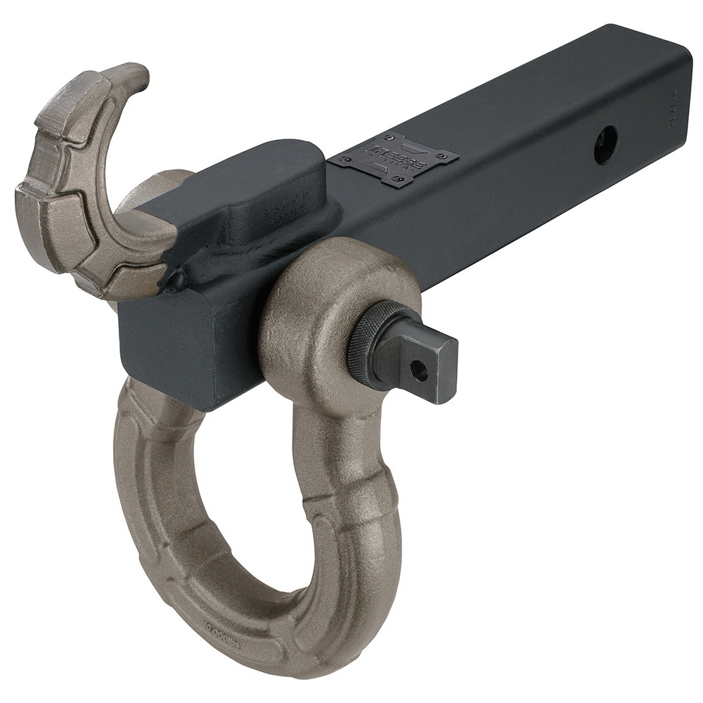 Tactical 7089344 Tow Mount Hook and Shackle, Steel, Matte Pewter