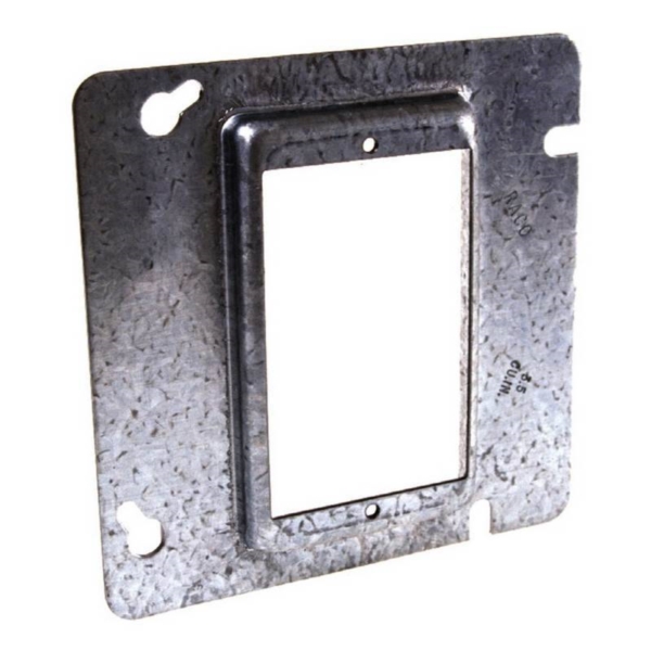 Orbit 51050 Switch Box Ring, 4-11/16 in L, 4-11/16 in W, Square, Sheet Steel, Galvanized - 2