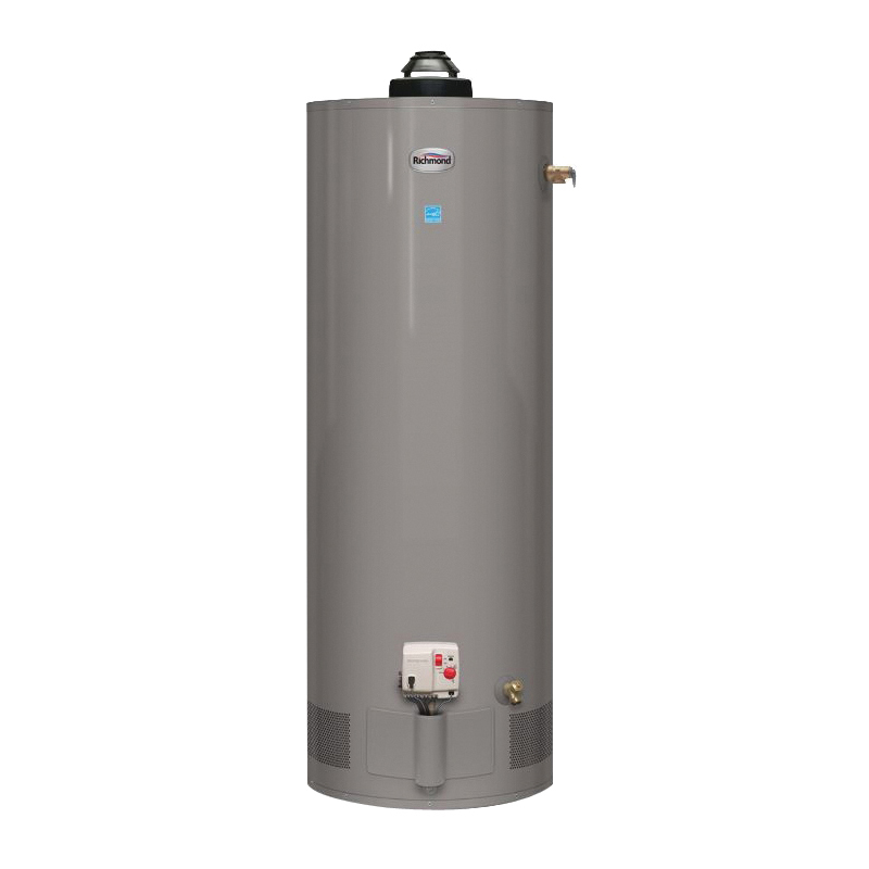 12G40-40E2 Gas Water Heater, Natural Gas, 38 gal Tank, 1.41 gpm, 40000 Btu/hr BTU, 0.7 Energy Efficiency