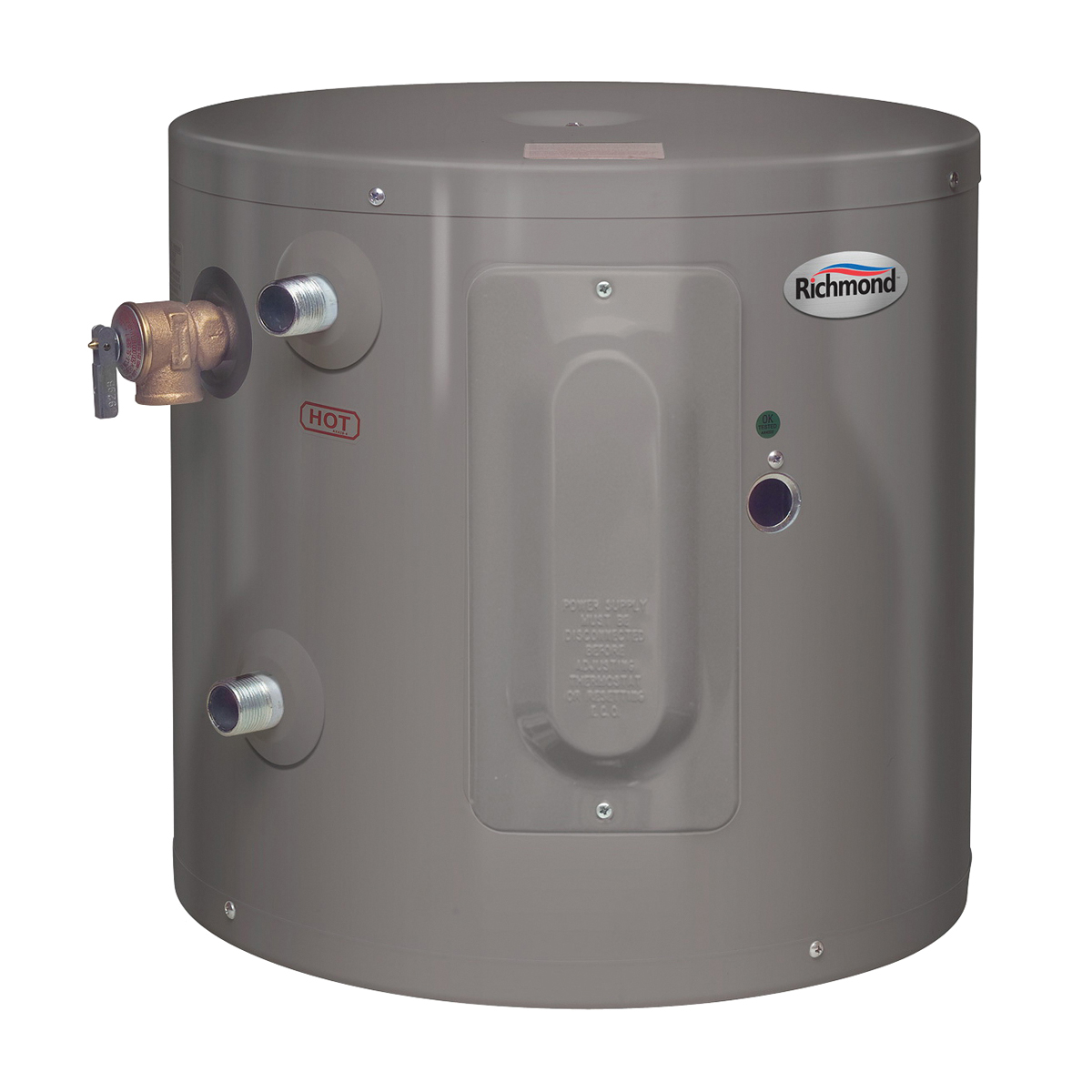 Essential Series 6EP6-1 Electric Water Heater, 120 V, 2000 W, 6 gal Tank, Wall Mounting