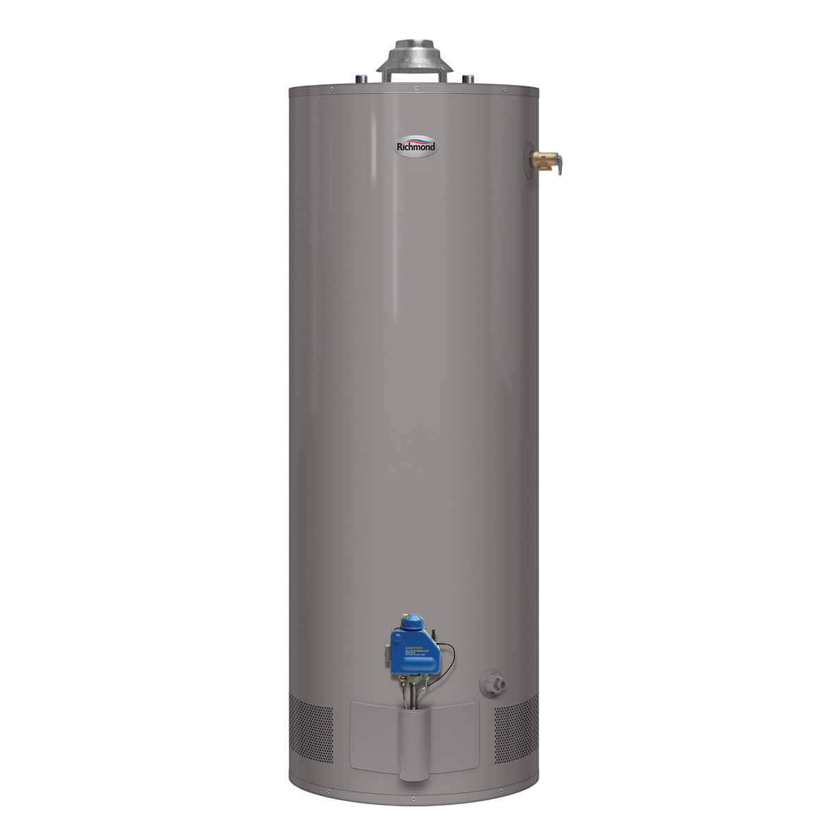6G50S-36PF3 Water Heater, Liquid Propane, 50 gal Tank, 36000 Btu BTU, 0.63 Energy Efficiency, Dark Warm Gray