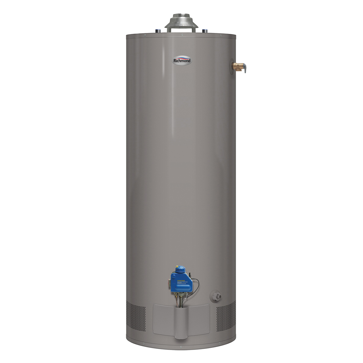 9G50-38F3 Water Heater, Natural Gas, 50 gal Tank, 38000 Btu BTU, 0.64 Energy Efficiency, Dark Warm Gray