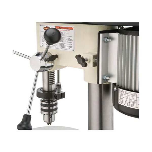 SHOP FOX W1668 Drill Press, 110 V, 9 A, 1/64 to 5/8 in Chuck, Keyed Chuck, 5/8 in Drilling, 250 to 3050 rpm Speed - 3