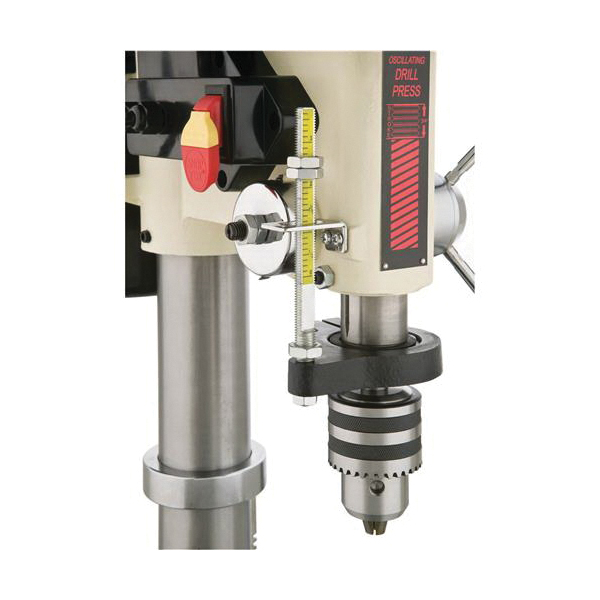 SHOP FOX W1668 Drill Press, 110 V, 9 A, 1/64 to 5/8 in Chuck, Keyed Chuck, 5/8 in Drilling, 250 to 3050 rpm Speed - 5