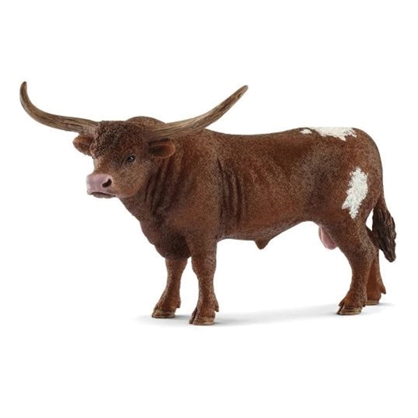 Schleich-S 13866 Figurine, 3 to 8 years, Texas Longhorn Bull, Plastic
