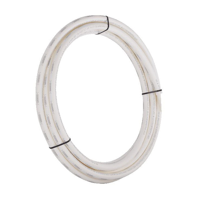 SharkBite U870W25 Coil Pipe, 3/4 in, 25 ft L, PEX-B, Push Fit, Polyethylene, White