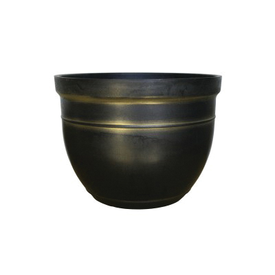 Southern Patio CMX-040200 Planter, 19 in Dia, 14 in H, 19 in W, 18 in D, Round, Madison Design, Ceramic/Composite Resin