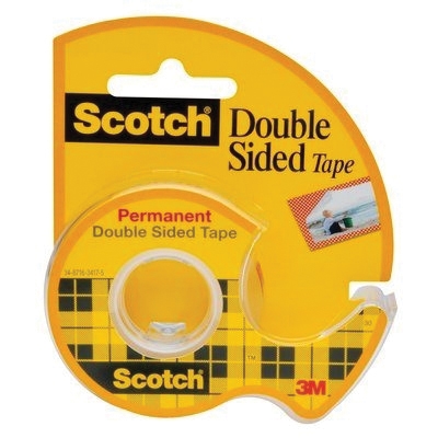 Scotch 137L Permanent Tape, 450 in L, 1/2 in W, Clear/Transparent - 2