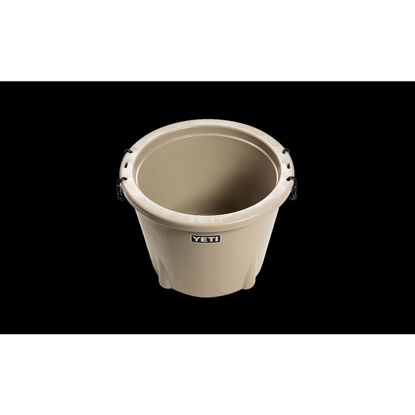 Yeti Tank 45 Series YTK45T Ice Bucket, 21-1/8 in W, 21-1/8 in D, 16-5/8 in H, 43 lb Ice, Desert Tan Body Color - 1