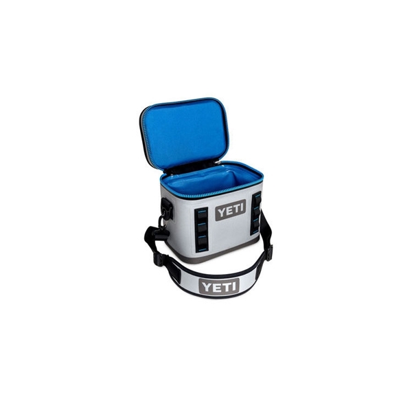 YETI Hopper Flip YHOPF12G Soft Bag Cooler, 13 Cans Capacity, Fog Gray/Tahoe Blue - 2