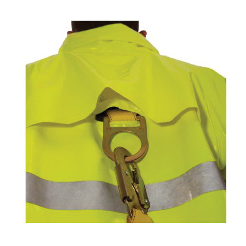 Tingley J53122-MD Rain Jacket, M, Unisex, Fits to Chest Size: 40 to 42 in, PVC/Polyester, Fluorescent Yellow/Green