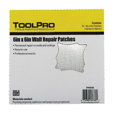 TOOLPRO TP04760 Drywall Repair Patch, 10 Pack - 2