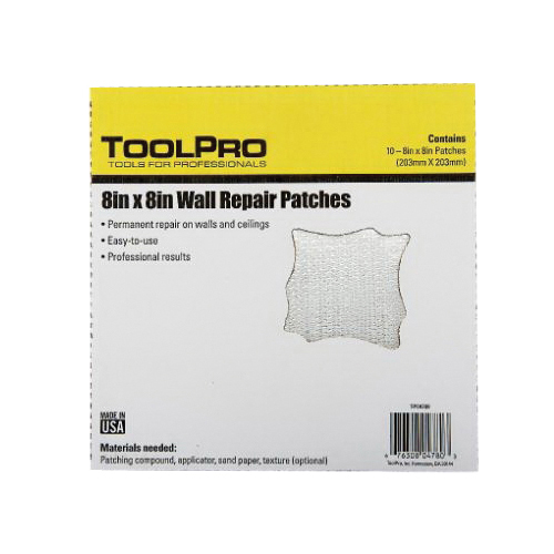 TOOLPRO TP04780 Drywall Repair Patch, 10 Pack - 2