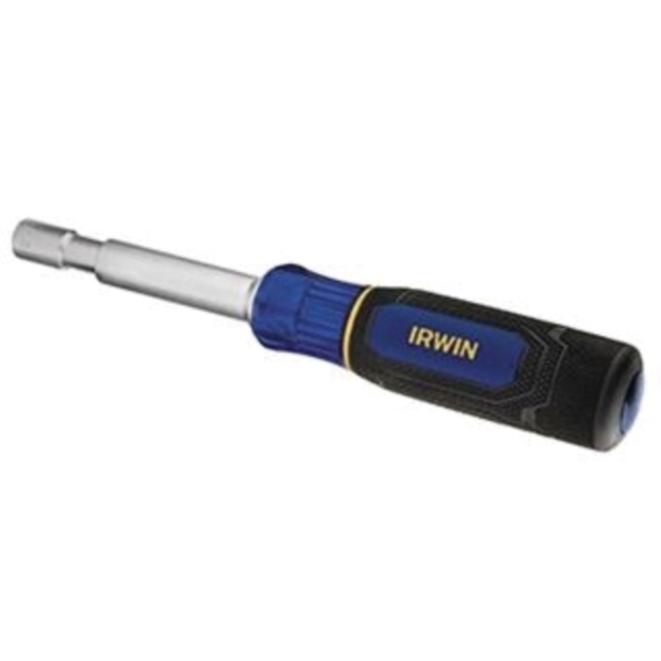 Irwin 1948778 Nut Driver, Comfort Grip Handle, Blue/Yellow Handle, Acetate Handle