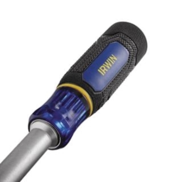 Irwin 1948778 Nut Driver, Comfort Grip Handle, Blue/Yellow Handle, Acetate Handle
