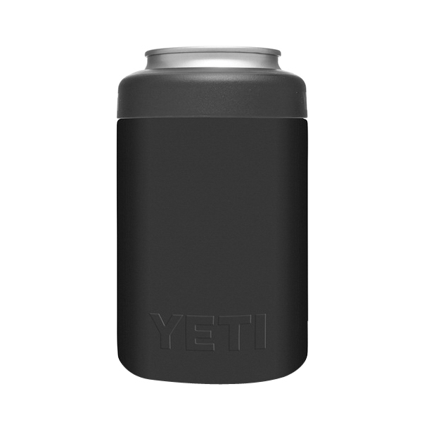 YETI Rambler 21070090063 Colster Can Insulator, 3 in Dia x 4-3/4 in H, 12 oz Can/Bottle, 18/8 Stainless Steel, Black - 2