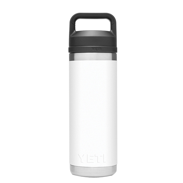 Yeti Rambler 21071060020 Water Bottle with Chug Cap, 18 oz Capacity, Stainless Steel, White - 2